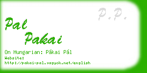 pal pakai business card